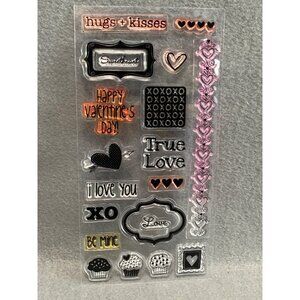 Valentine's Day Love-Themed Clear Stamp Set